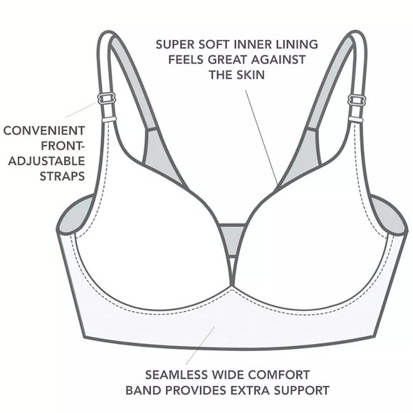 Warner's Elements of Bliss Wireless Contour Bra - Picture 8 of 8
